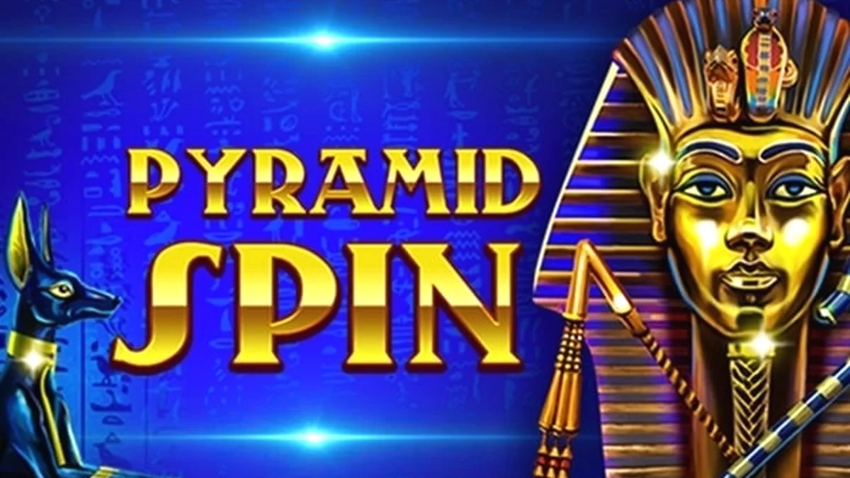 Tampilan antarmuka permainan slot Pyramid Spin di perangkat seluler